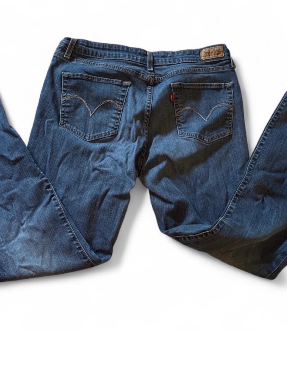 Levi's Indigo Blue Denim Jeans with Leather Patch